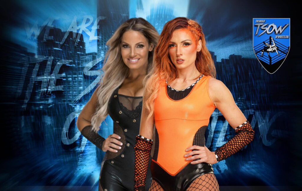 Becky Lynch vs Trish Stratus termina in doppio countout