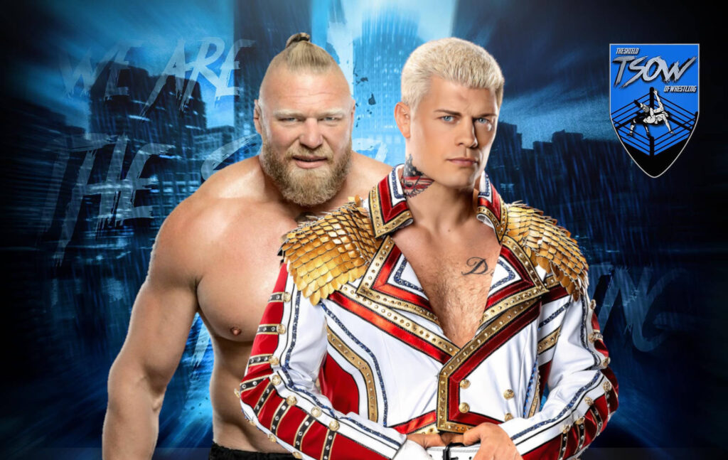 Brock Lesnar attacca Cody Rhodes e lo sfida per NOC 2023