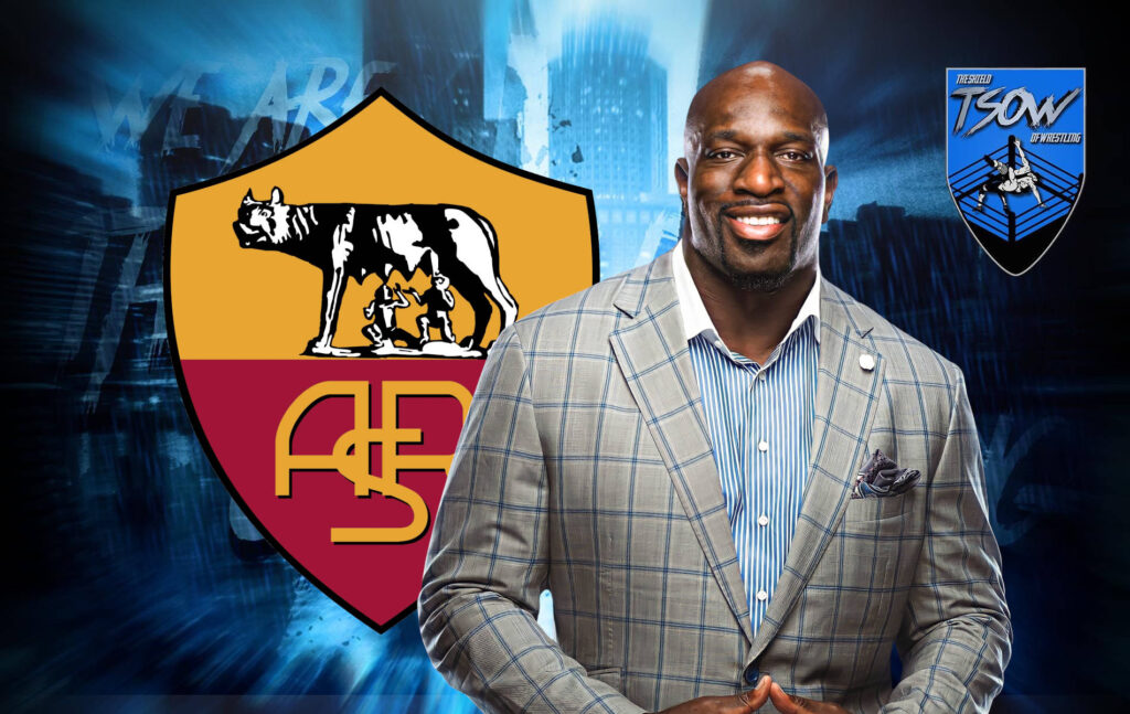 La caduta di Titus O'Neil usata come meme dalla AS Roma