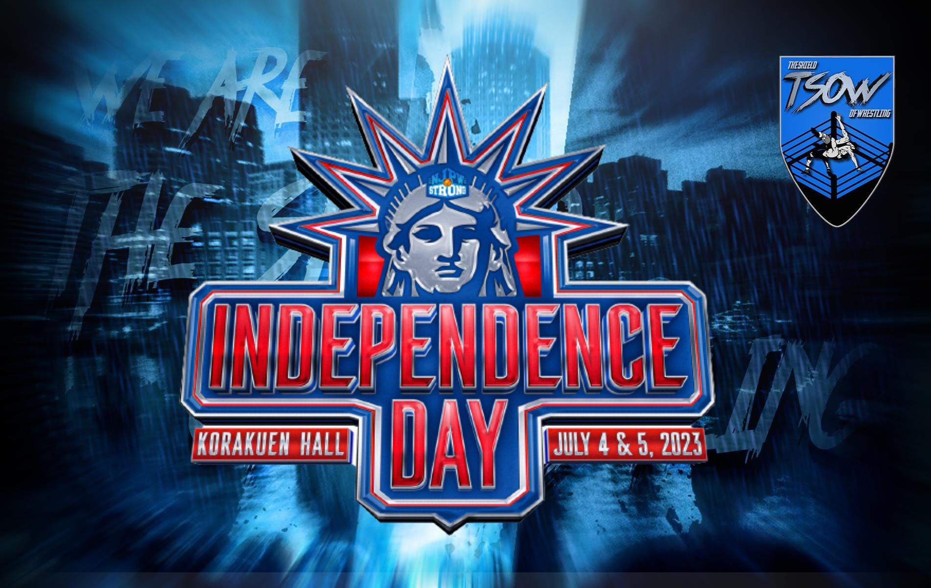 NJPW Independence Day La card completa dell'evento