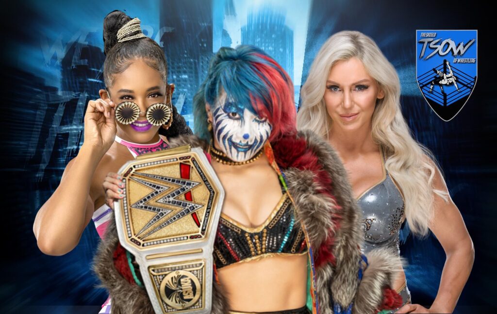 Asuka vs Bianca Belair vs Charlotte Flair ufficiale a SummerSlam