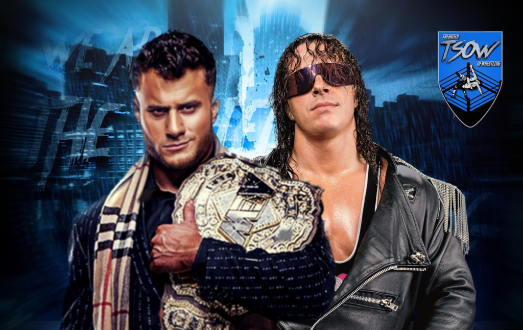 MJF e Bret Hart: parallelismo del video tributo a Dynamite