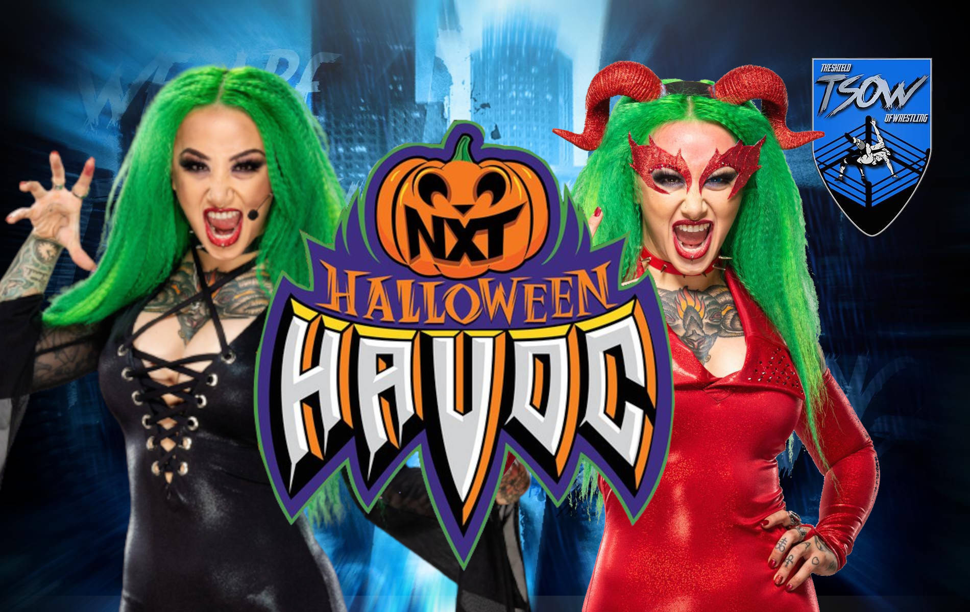 NXT Halloween Havoc 2023 tutti i costumi della Night 1