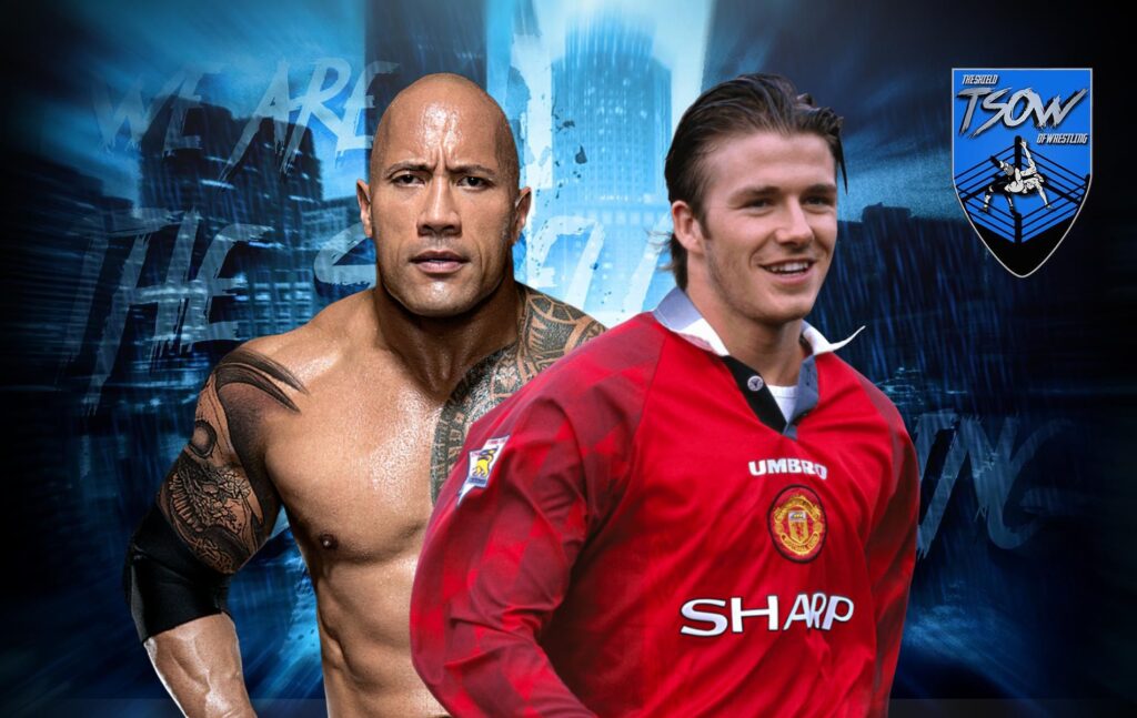 The Rock travestito da David Beckham per Halloween