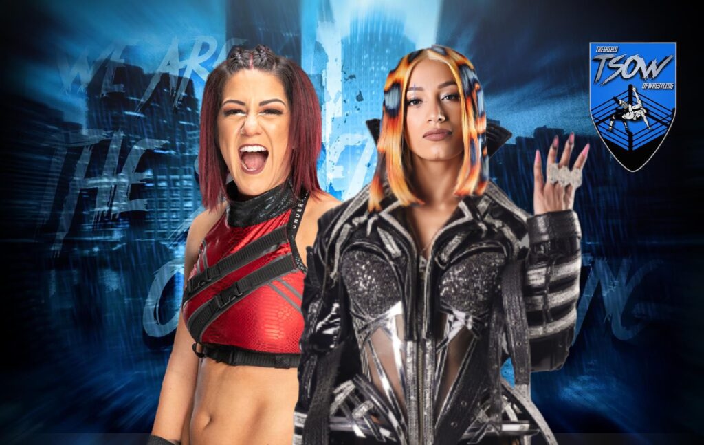 Bayley festeggia con Mercedes Moné dopo Double or Nothing