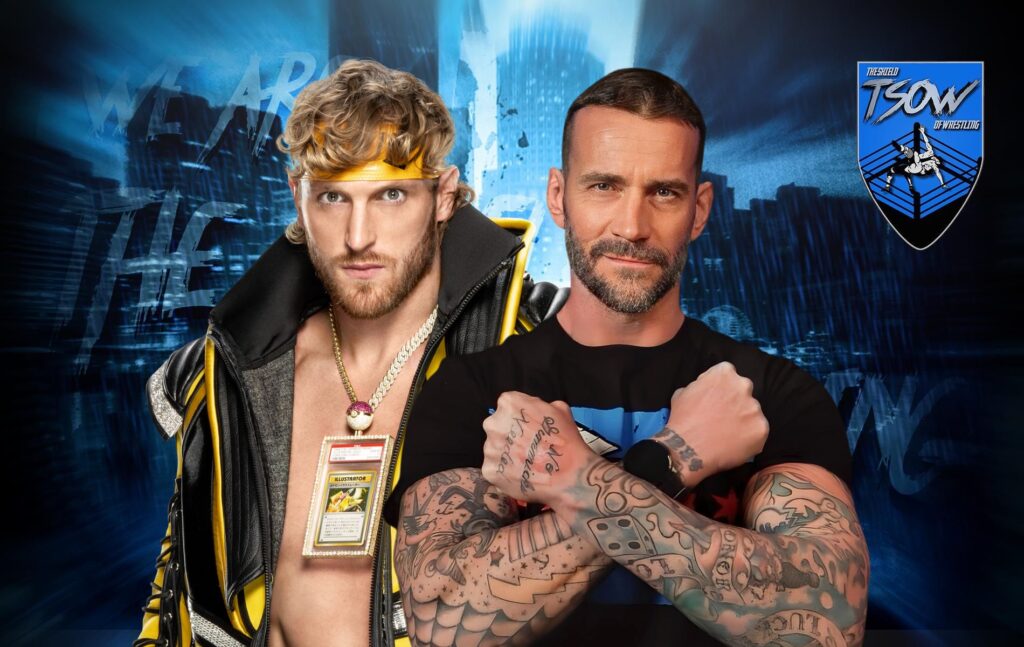 Logan Paul e CM Punk, stretta di mano nel backstage