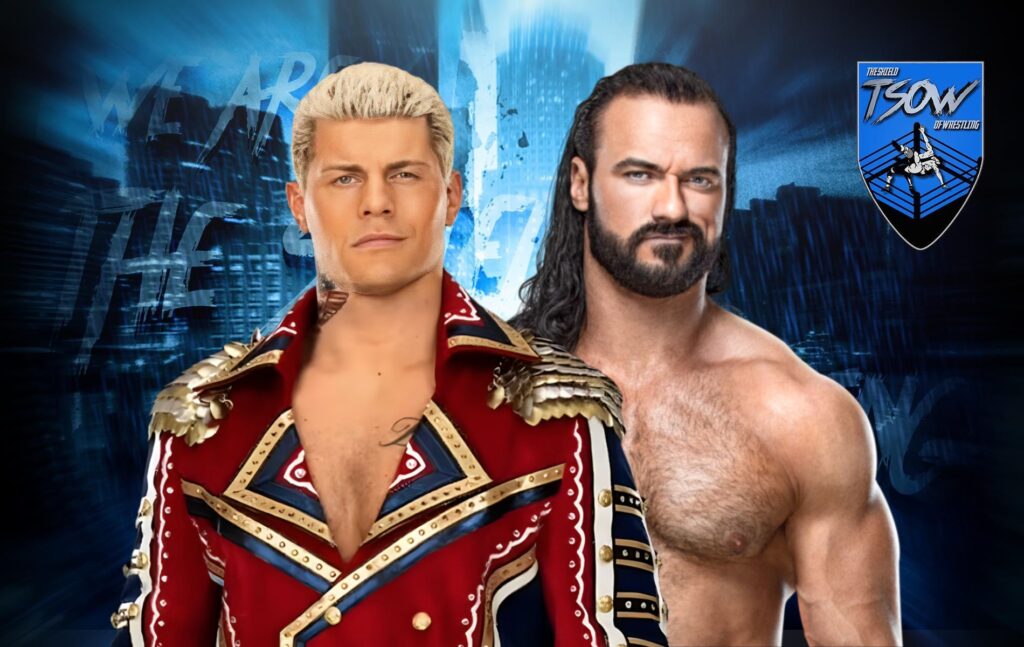 Cody Rhodes vs Drew McIntyre aprirà la puntata di RAW