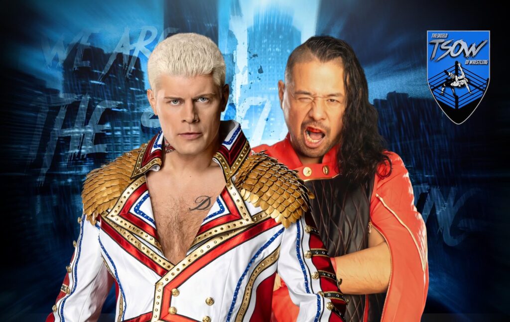 Cody Rhodes vs Shinsuke Nakamura in un Bull Rope Match a RAW