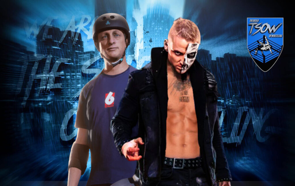 Darby Allin e Tony Hawk insieme in un filmato a AEW Dynamite