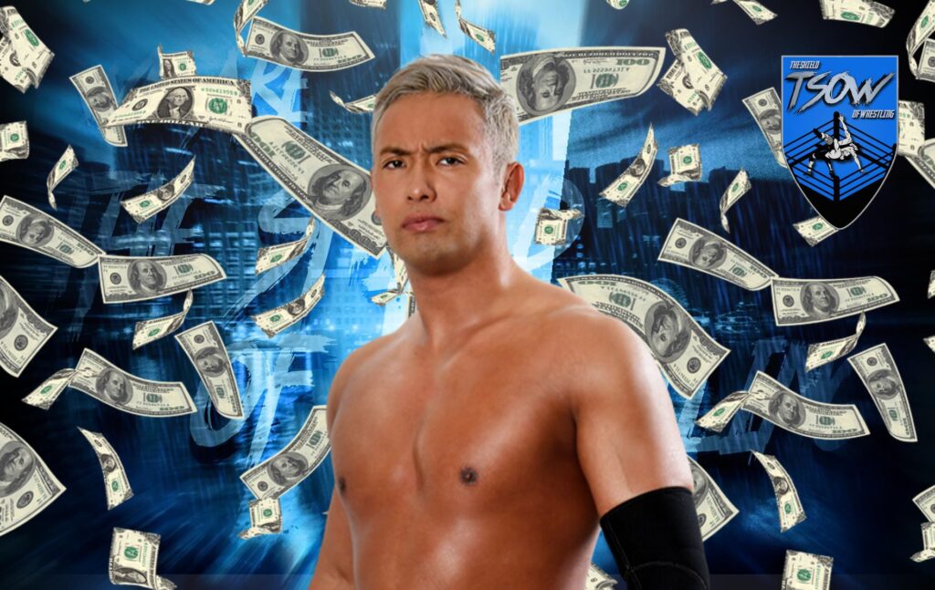 Kazuchika Okada guadagnerà 4,5 milioni di dollari all'anno