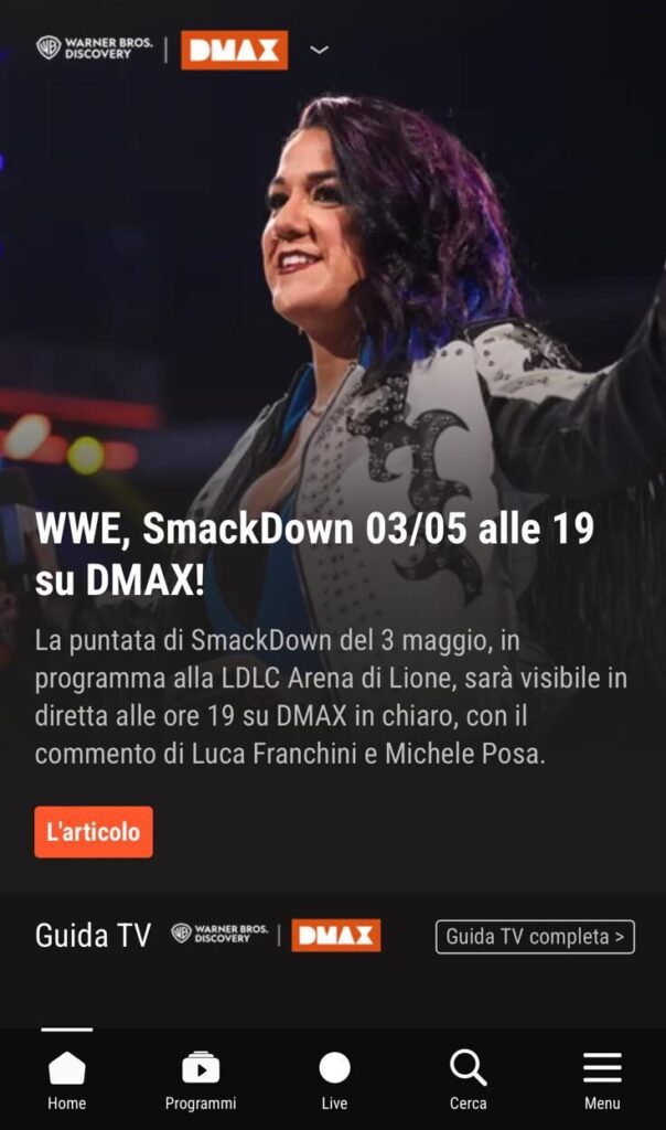 SmackDown del 03/05 in chiaro su DMAX