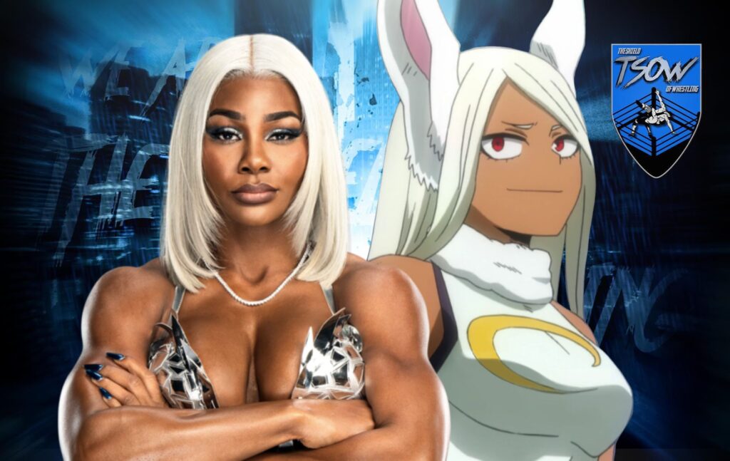 Jade Cargill si presenta con un attire a tema My Hero Academia