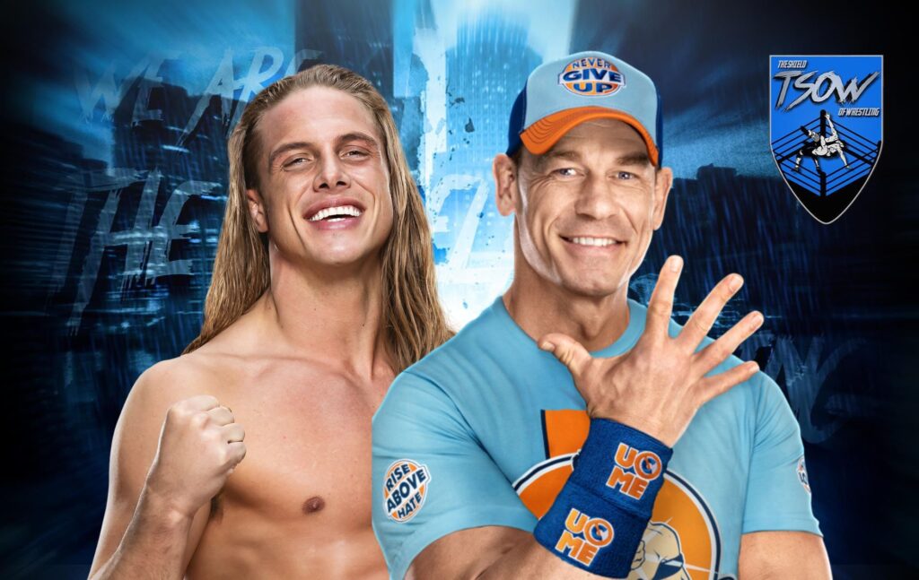 John Cena e Matt Riddle citati da Nate Mitchell di The Boys