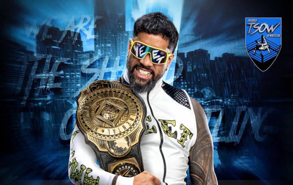 Jey Uso presenta il nuovo design del WWE IC Title