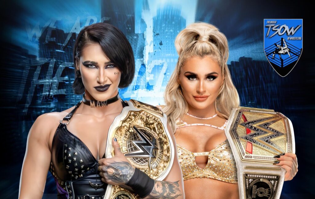 Rhea Ripley e Tiffany Stratton reagiscono alla Royal Rumble