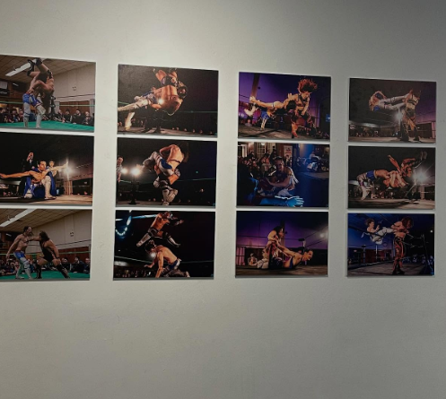 Max Peach, alcuni suoi match in mostra in una galleria d'arte