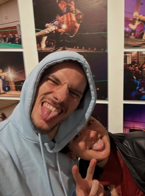 Max Peach, alcuni suoi match in mostra in una galleria d'arte