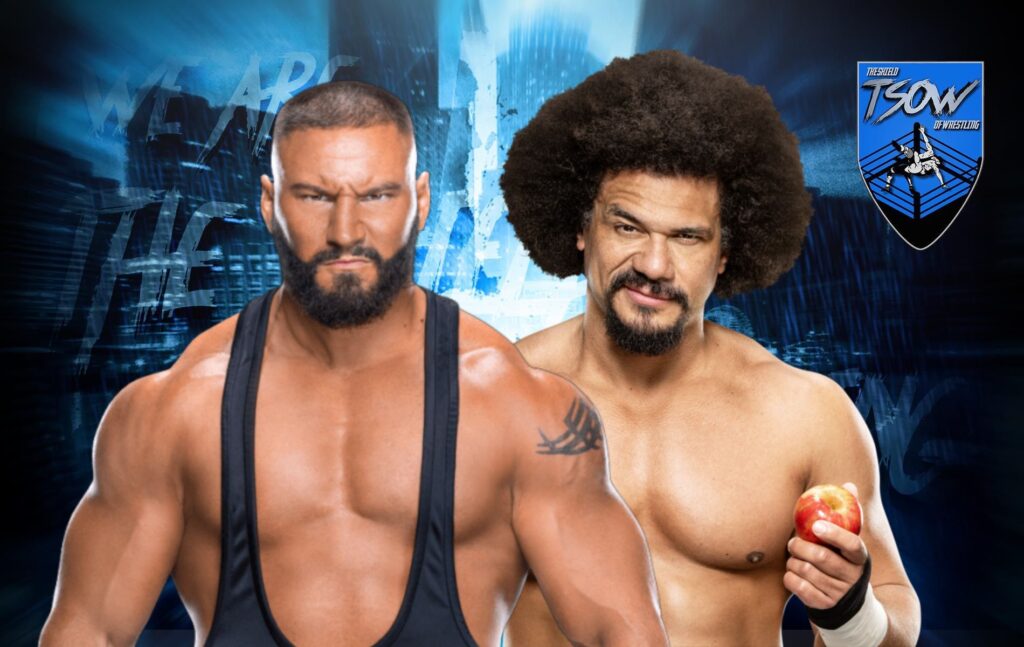 Bron Breakker, Spear su Carlito attraverso il tavolo di commento