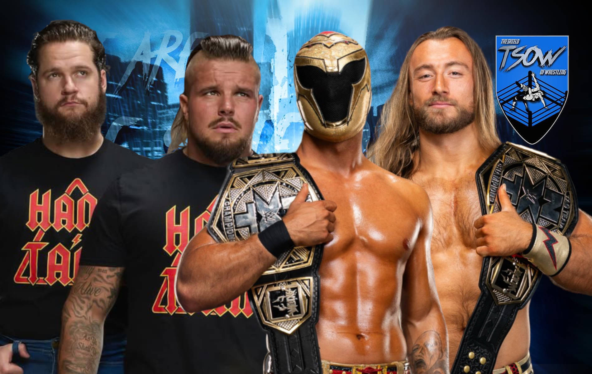 Hank and Tank nuovi NXT Tag Team Champions, battuti i Fraxiom