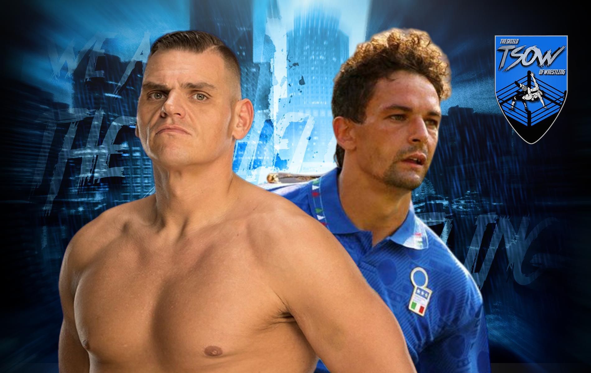 Gunther a Las Vegas con la maglietta di Roberto Baggio