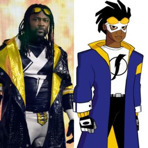 Swerve Strickland in versione Static Shock