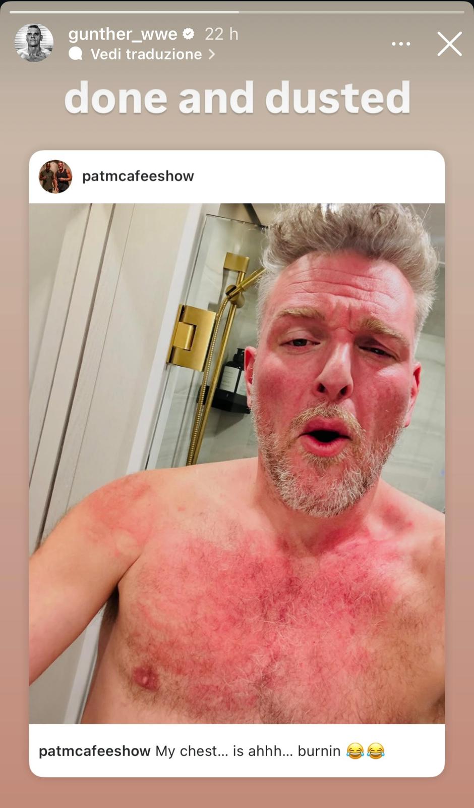 Gunther, la rivalità con Pat McAfee sembra finita