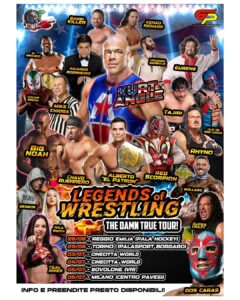 Il poster ufficiale del tour pubblicato sui social dal wrestler italiano Red Scorpion 