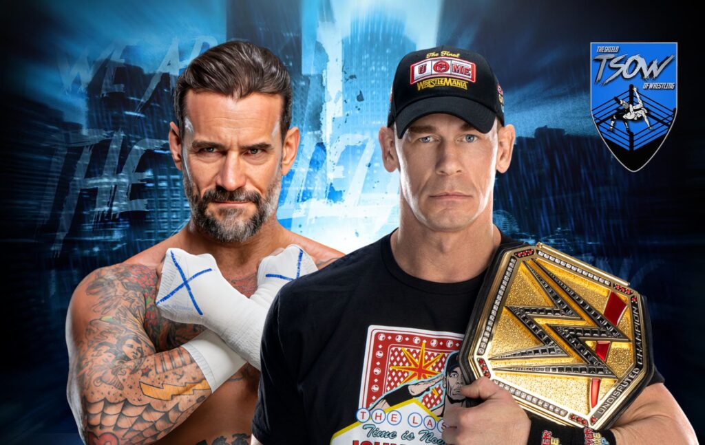 CM Punk sdraiato sul tavolo, cambio in corsa durante la pipe bomb