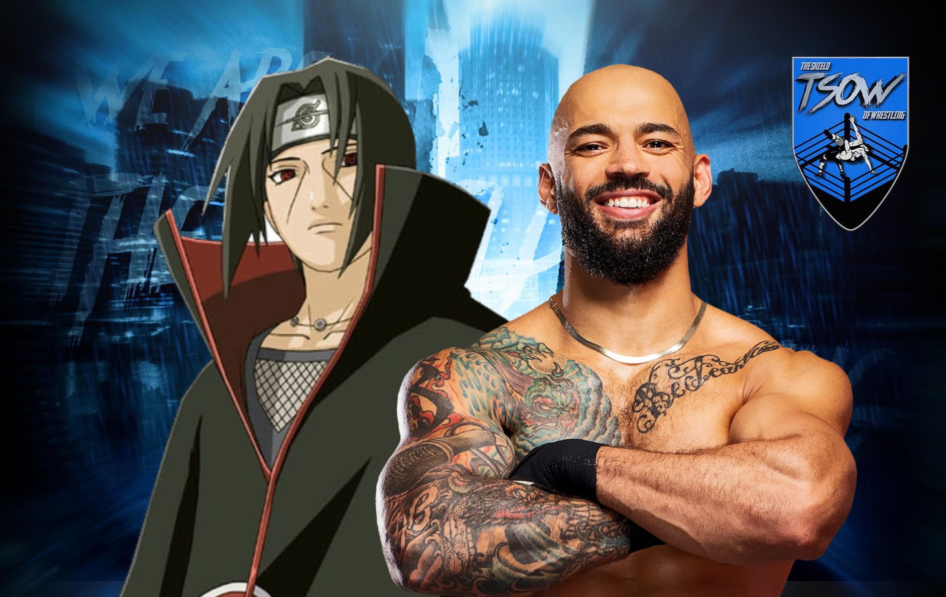 Ricochet a Double or Nothing 2025 con attire di Itachi