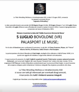 Comunicato ufficiale EWE