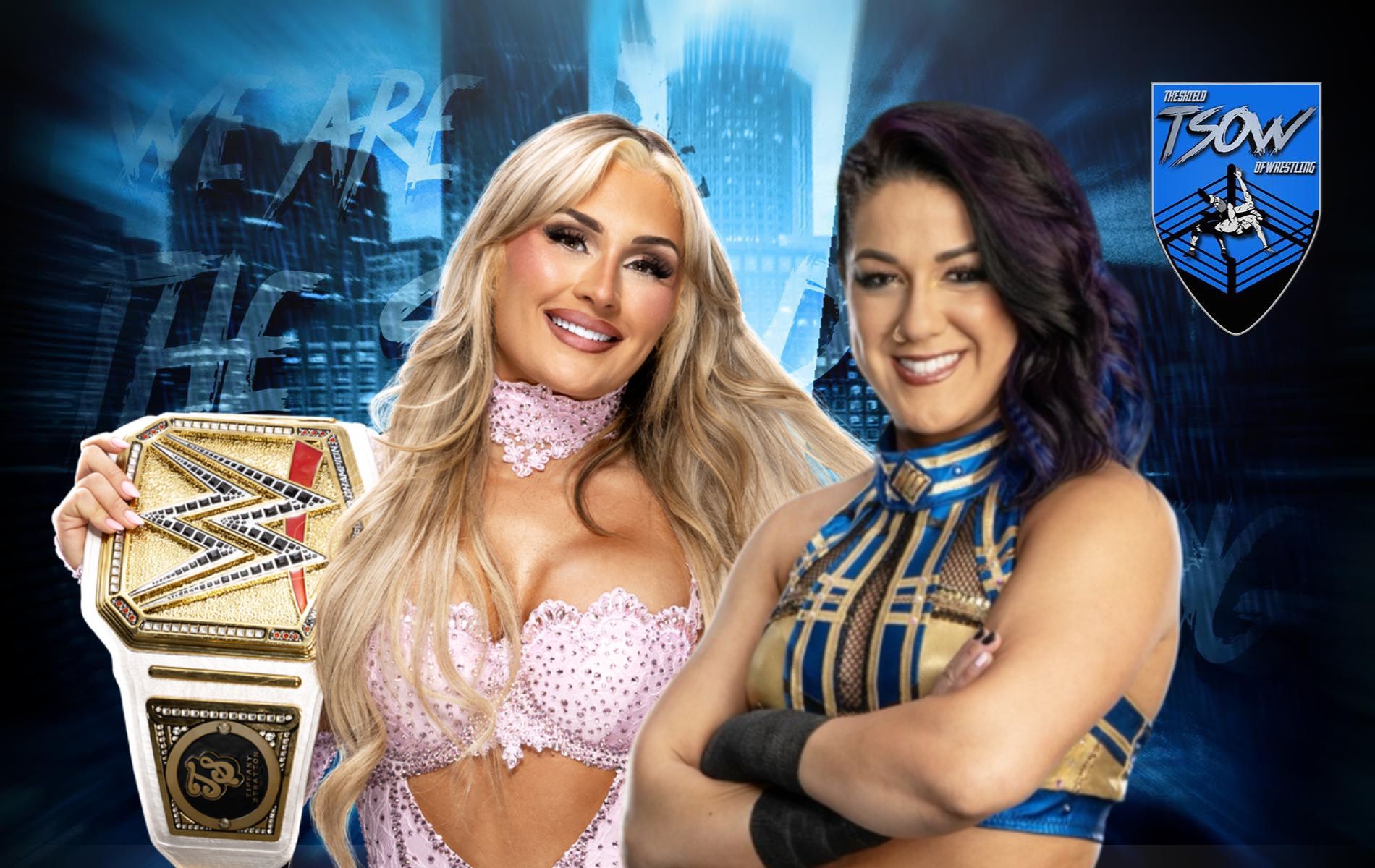 Bayley prende in giro il lancio della palla di Tiffany Stratton