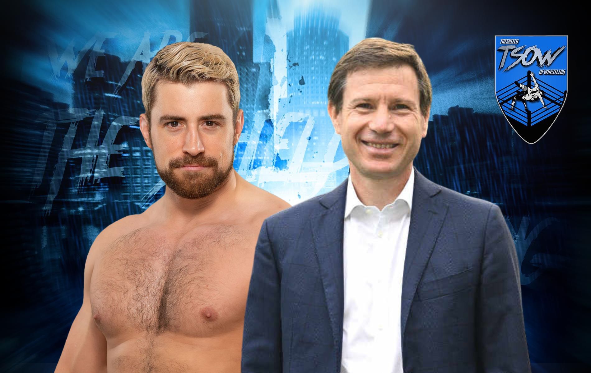 Joe Hendry scherza sotto un video di Alberto Rimedio della RAI