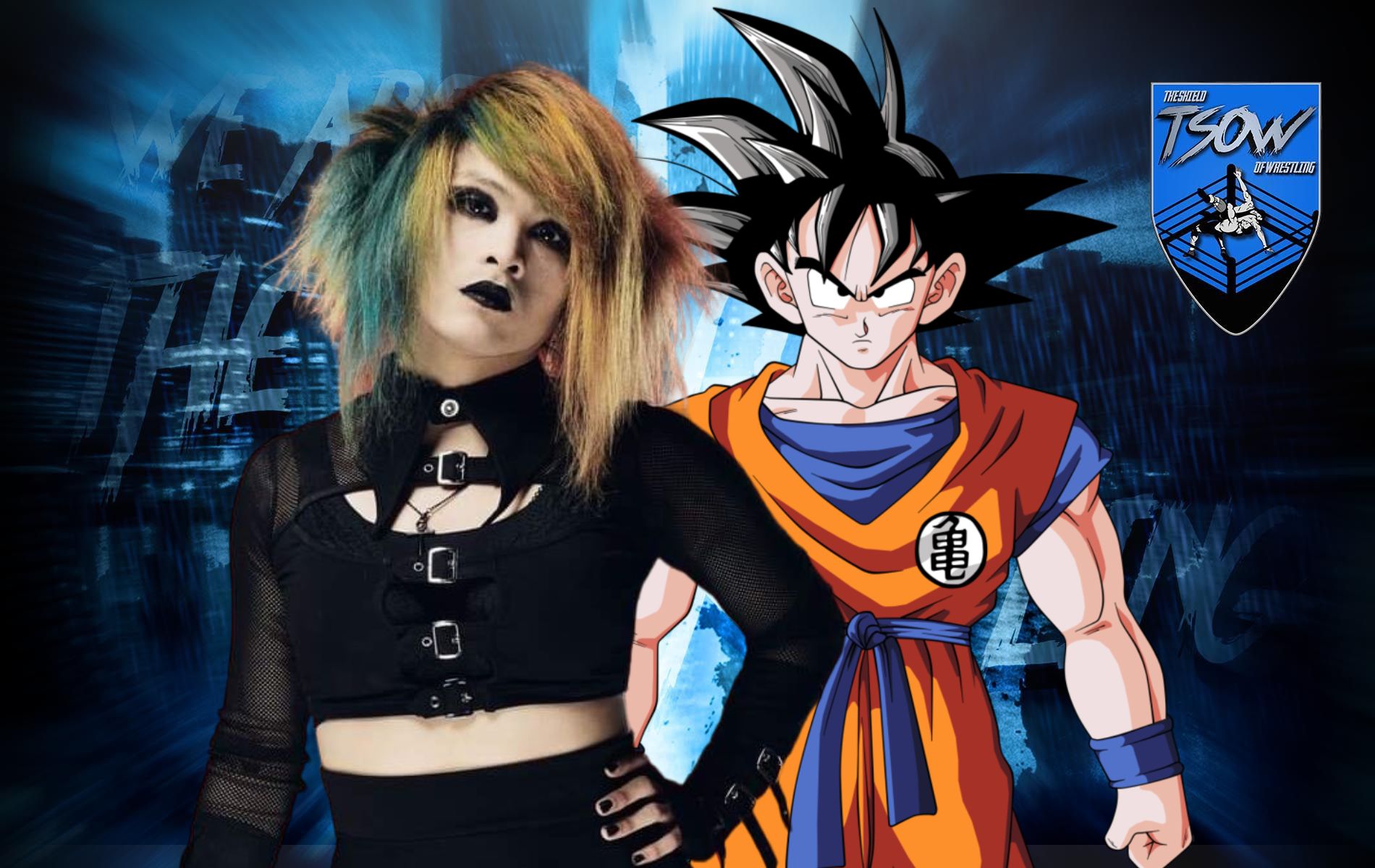 Kidd Bandit come Goku in uno show indy, Kamehameha nel ring
