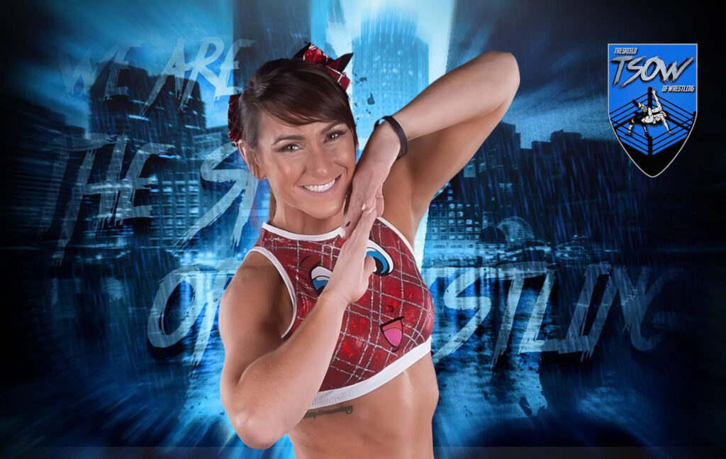 Kylie Rae atterra sui mattoncini LEGO a WWE Evolve