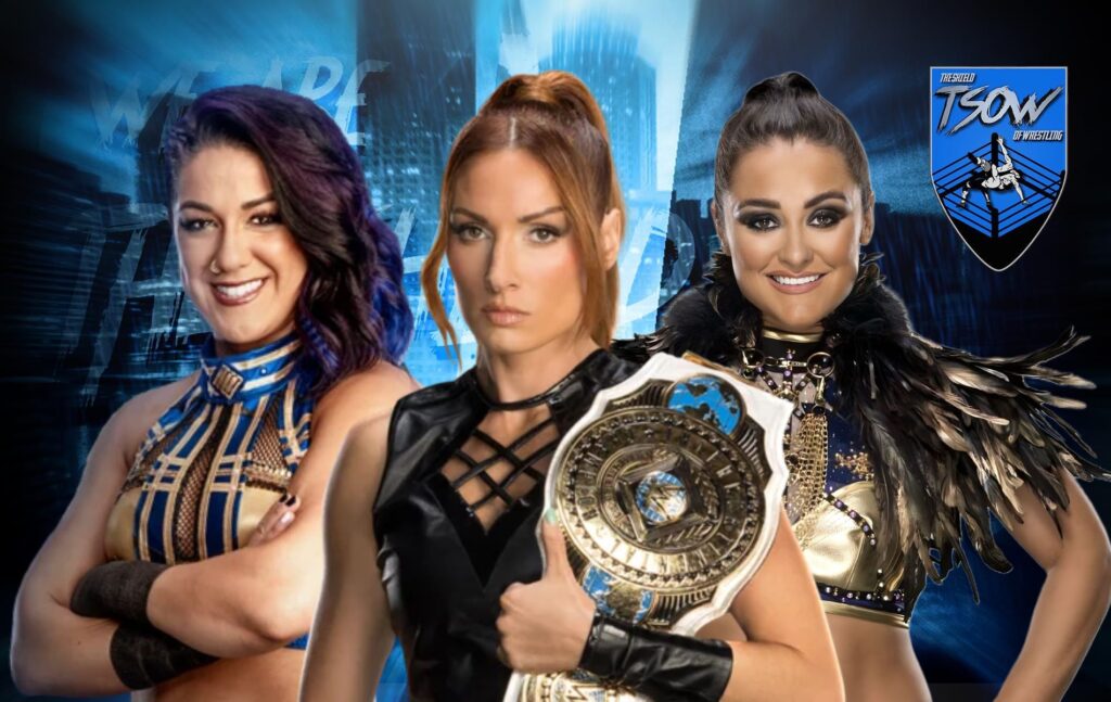 Becky Lynch vs Bayley vs Lyra Valkyria si farà a Evolution