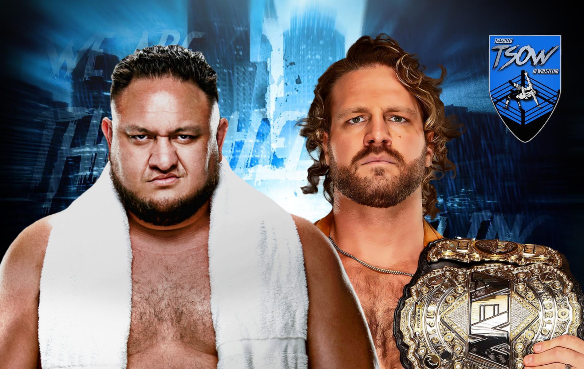 Adam Page si traveste da Tony Schiavone contro Samoa Joe