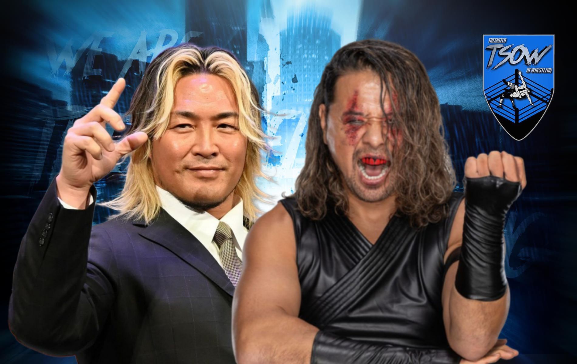Shinsuke Nakamura cita Hiroshi Tanahashi in Giappone