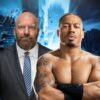 Triple H si congratula con Carmelo Hayes per la vittoria