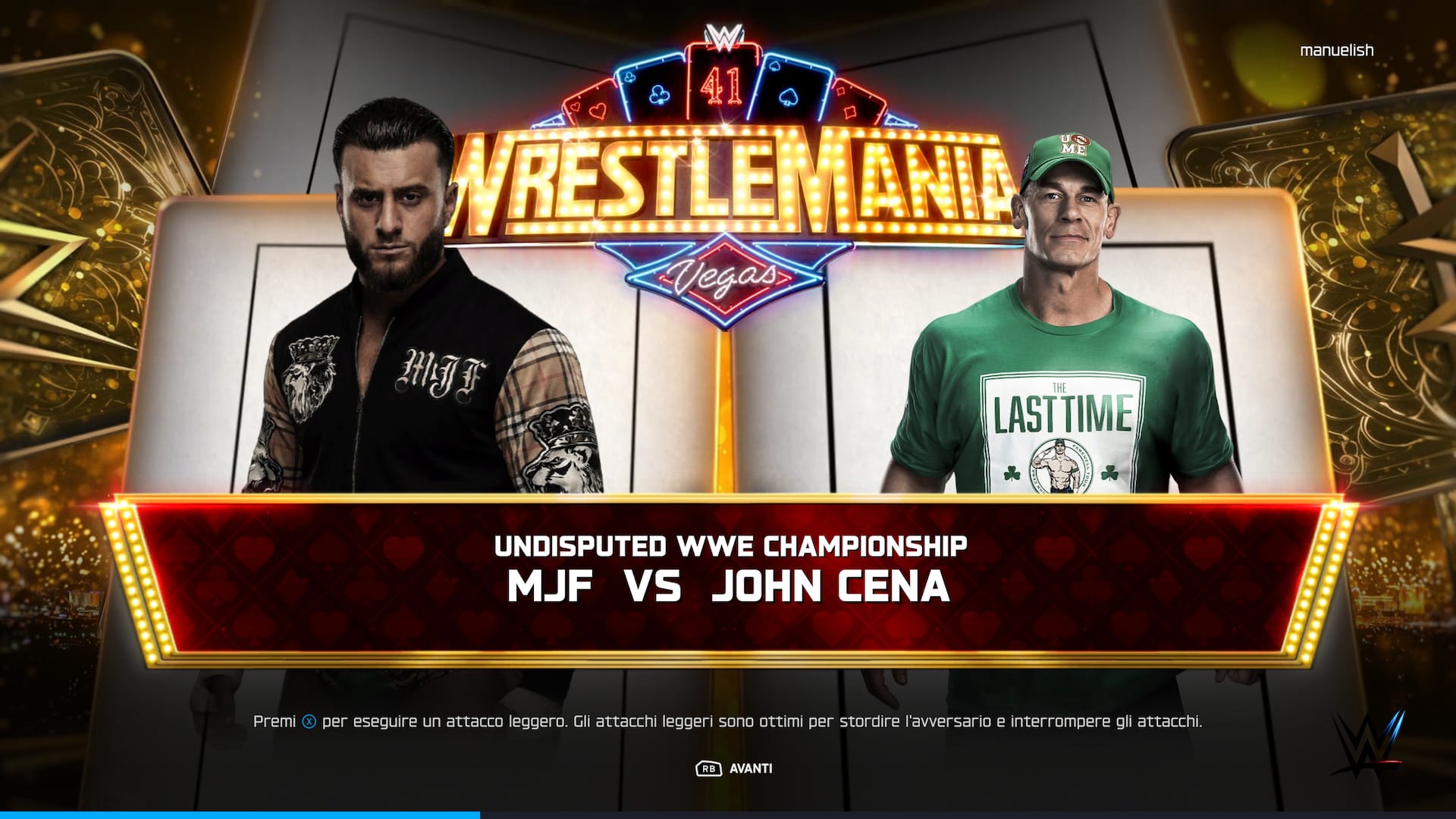 MJF-CENA: Dream Match a WrestleMania - (Fonte: WWE)