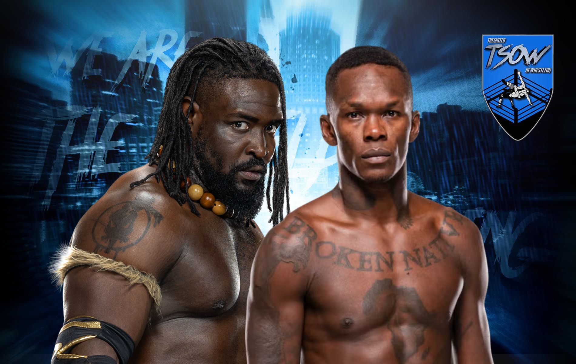 Israel Adesanya rende omaggio a Oba Femi durante UFC Seattle